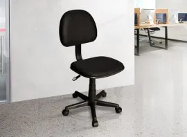Fabric Typist Chair Without Arms T002-BL-S - Black