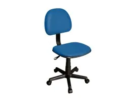 Fabric Typist Chair Without Arms T002-BU-S - Blue