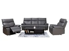 Willow Electric Recliner 3+1+1 Sofa (4ER) (Grey) - WFI-WILLOW-GR-S