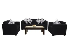 Cloud Sofa WFL-CLOUD-07 - Black Colour Fabric