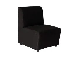 Box Type Single Lobby Chair - WFL-LBC01-BL-S (Black)