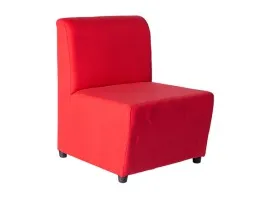 Box Type Single Lobby Chair - WFL-LBC01-RD-S (Red)