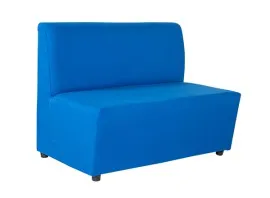 Box Type Double Lobby Chair - WFL-LBC02-BU-S (Blue)