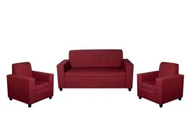 Monaco Sofa Maroon Fabric