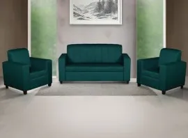 Monaco Sofa Green Fabric
