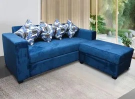 Rio L Sofa With Ottoman - RIO-02 (Blue)