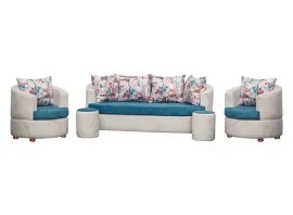 Ritz Sofa (Beige & Blue) - WFL-RITZ-01-S