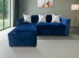 Sydney L Shape Sofa (Blue) - WFL-SYDNEY-BU-S
