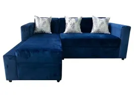 Sydney L Shape Sofa (Blue) - WFL-SYDNEY-BU-S