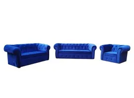 York Sofa (Blue) - WFL-YORK-BU-S