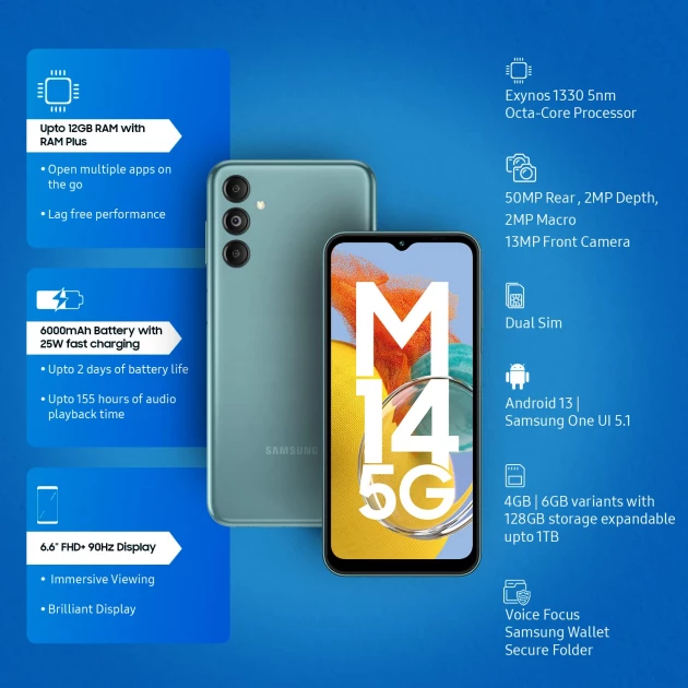 Samsung M14 5G (6+128GB)