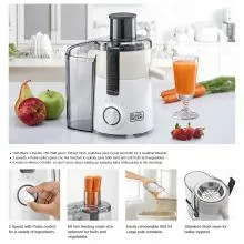 Black+Decker 250W Juicer Extractor With Large Feeding Chute (JE250-B5)