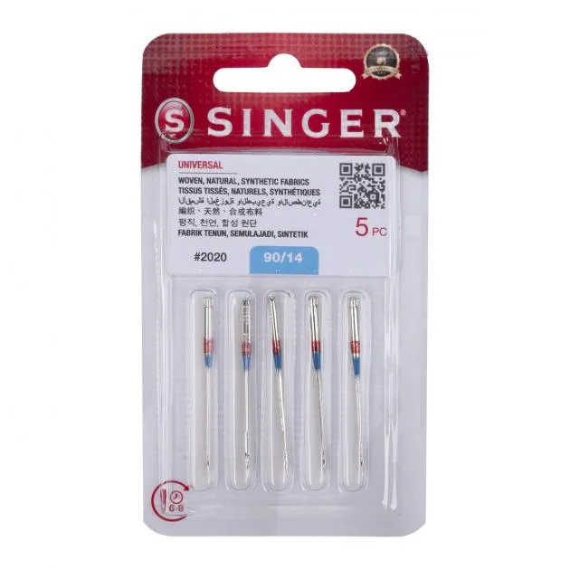 Singer Woven (2020) Sewing Machine Needles, Size 90/14