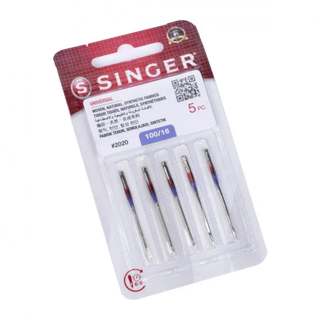 Singer Woven (2020) Sewing Machine Needles, Size 100/16