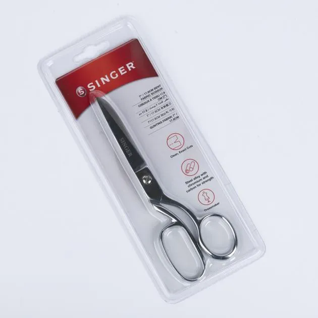 Singer 7" Steel Bent Fabric Scissors (250016113)