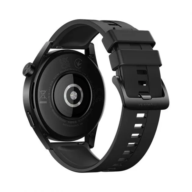 Huawei Watch GT 3 (46mm) - Active Edition (Black / Black Fluoroelastomer Strap)