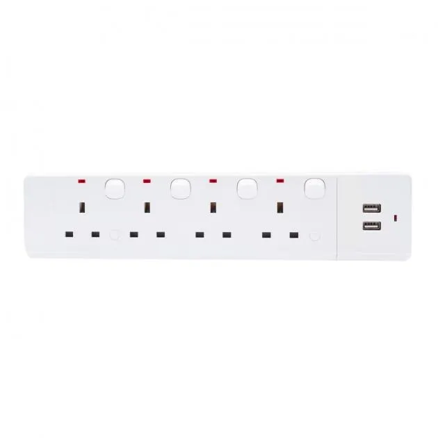 Kevilton 4 Way USB Trailing Socket 5M (KV-4WUTS5M)