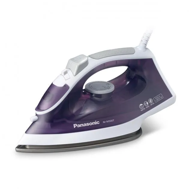 Panasonic Steam Iron NI-M300T - 1800W, Titanium Coated Plate 