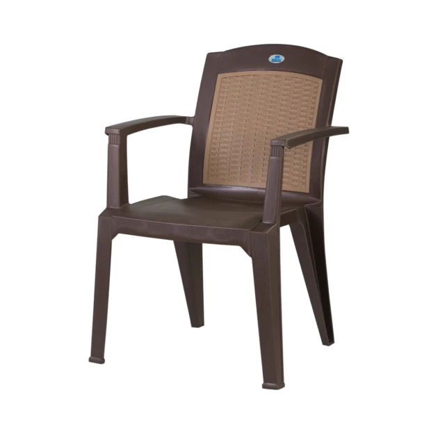 Nilkamal Flexi Plastic Chair - Coffee Brown Colour (PF-FLEXI-NKL-CB-S)
