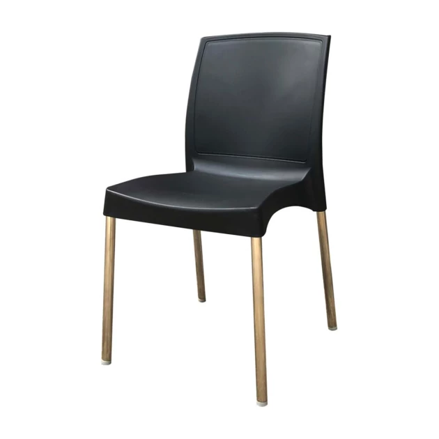 Nilkamal Novella20 Plastic Chair - Black Colour (PF-NOVELLA20-NKL-BL-S)