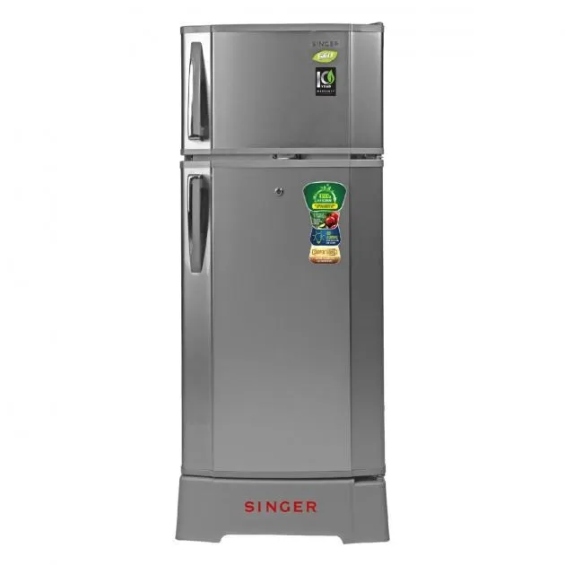 Singer GEO Refrigerator - 2 Doors, 185L (Silver)