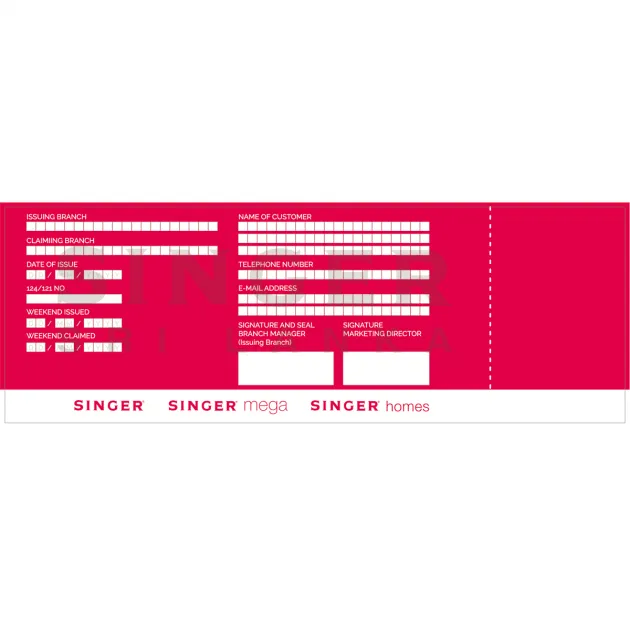 Singer Gift Voucher - Rs 1,000