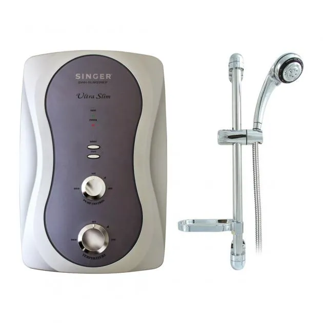 Singer Instant Shower Heater With Pressure Pump - Ultra Slim 3.5kW, 220 V