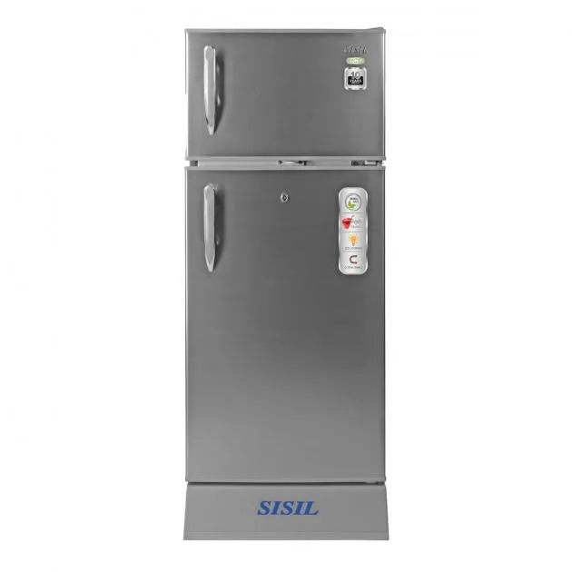 Sisil ECO Refrigerator - 2 Doors, 185L (Silver)