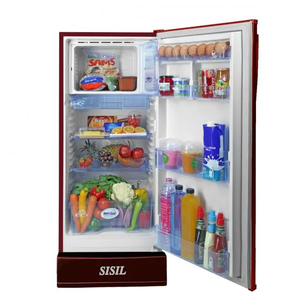 Sisil ECO Refrigerator - Single Door, 185L (Floral Red)