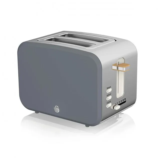 Swan 2 Slice Nordic Style Toaster 900W (Grey)