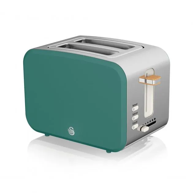 Swan 2 Slice Nordic Style Toaster ST14610GREN (Green)