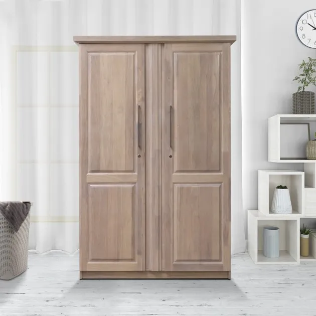 Berlin 2 Door Wardrobe - Washed White (WF-BERLIN-2WD-WW-S)