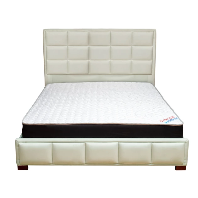 Kerry Queen Size Bed  - Beige (WF-KRY-BDQ-BG-S)