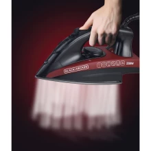 BLACK+DECKER 2200W Steam Iron Non-Stick Soleplate - BD-X2200-B5 Thumbnail 3