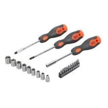 BLACK+DECKER BMT126C 108 Pieces Hand Tool Kit For Home & Office