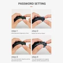 Global Tools Bike Lock - ATCBLGTNUM - With 4 Digit Password - Premium (1 cm x 53 cm) Thumbnail 3