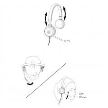 Dell Pro Stereo Headset UC150, Wired, USB (Black) Thumbnail 4