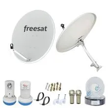 Freesat HD Digital TV / Satellite TV Connection Dish Antenna And Set-Top-Box Full Kit