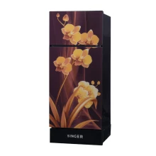 Singer Geo Refrigerator GEO-200D-TGYF - 2 Doors, 185L (Yellow Floral) Thumbnail 2