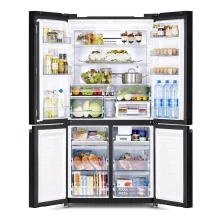Hitachi Refrigerator - Inverter, 4 Door French, Glass Black, 638L (H-R-WB640V0PB) Thumbnail 3