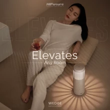 HiFuture Wedge Portable Wireless Speaker (White) Thumbnail 4