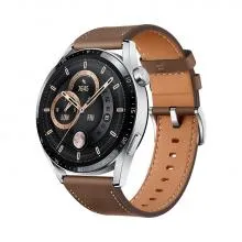 Huawei Watch GT 3 (46mm) - Classic Edition (Steel / Brown Leather Strap)