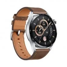 Huawei Watch GT 3 (46mm) - Classic Edition (Steel / Brown Leather Strap)