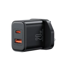 JOYROOM TCF05 20W A+C Dual-Port Charger (Black) Thumbnail 2