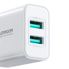 JOYROOM TCN04 2.1A 2USB 10.5W Charger (White) Thumbnail 5