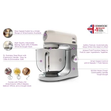 Kenwood Kitchen Machine KMX750CR - 1000W, 5L, Stainless Steel Thumbnail 10