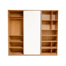 Amish Wardrobe - Sahara Walnut & White (LF-AMI-2WD-SWW-S) Thumbnail 2
