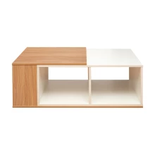 Austin Center Table - White And Saharawalnut (LF-AUST-CT-SWW-S)