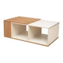 Austin Center Table - White And Saharawalnut (LF-AUST-CT-SWW-S) Thumbnail 2