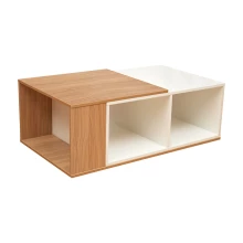 Austin Center Table - White And Saharawalnut (LF-AUST-CT-SWW-S) Thumbnail 3